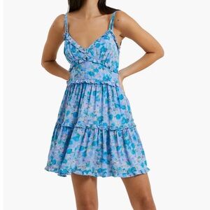 Gretha Floral Ruffle Tiered Dress - Size 6
